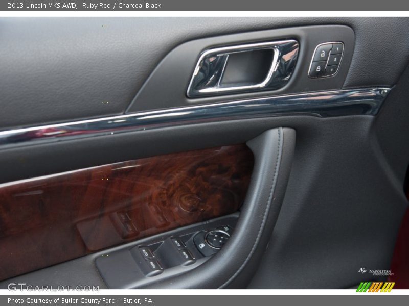 Ruby Red / Charcoal Black 2013 Lincoln MKS AWD
