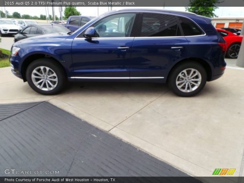 Scuba Blue Metallic / Black 2015 Audi Q5 2.0 TFSI Premium Plus quattro