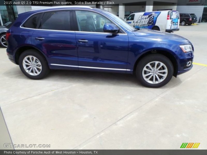 Scuba Blue Metallic / Black 2015 Audi Q5 2.0 TFSI Premium Plus quattro