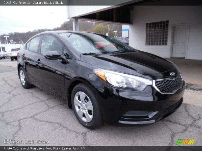 Aurora Black / Black 2015 Kia Forte LX
