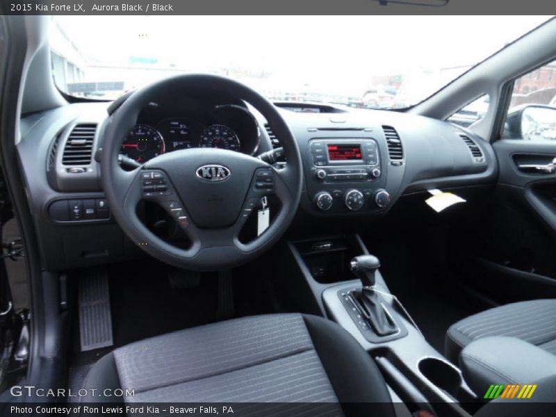 Aurora Black / Black 2015 Kia Forte LX