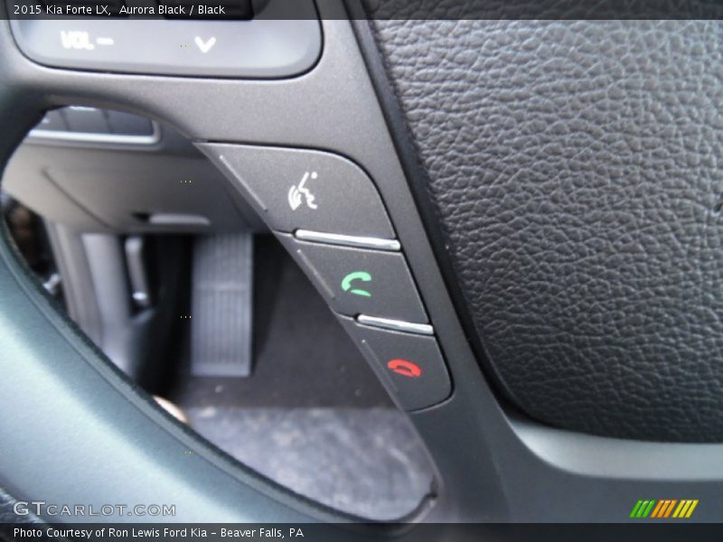 Aurora Black / Black 2015 Kia Forte LX