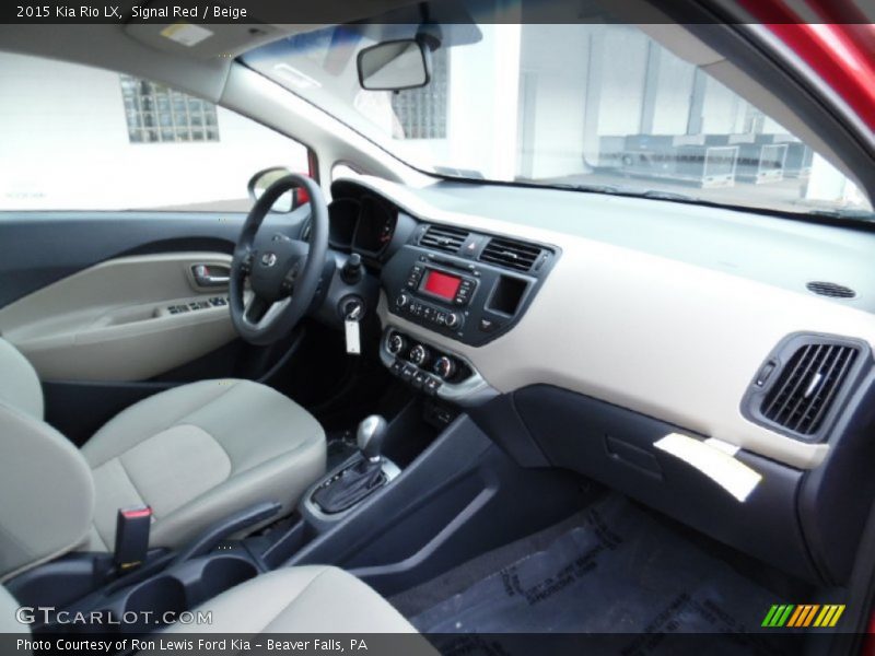 Signal Red / Beige 2015 Kia Rio LX