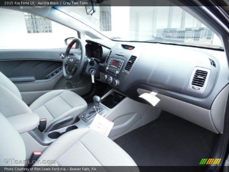 Aurora Black / Gray Two Tone 2015 Kia Forte LX