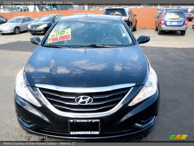 Midnight Black / Gray 2012 Hyundai Sonata GLS