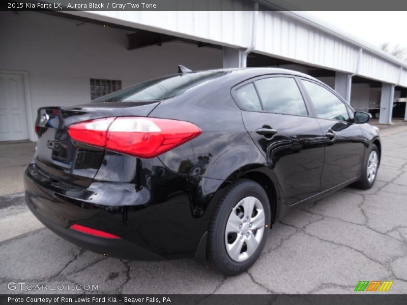 Aurora Black / Gray Two Tone 2015 Kia Forte LX
