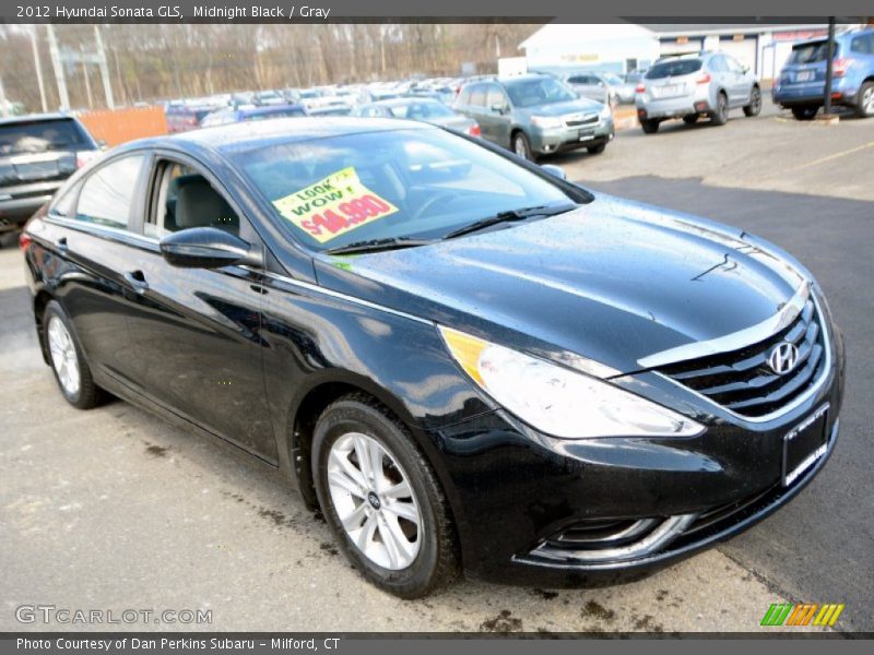 Midnight Black / Gray 2012 Hyundai Sonata GLS