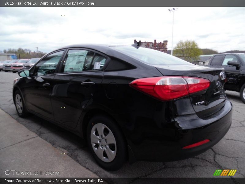 Aurora Black / Gray Two Tone 2015 Kia Forte LX