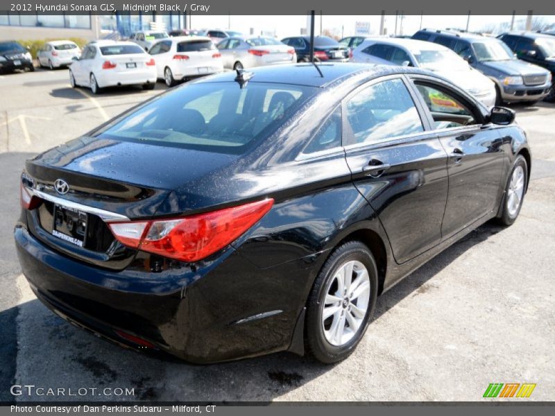 Midnight Black / Gray 2012 Hyundai Sonata GLS