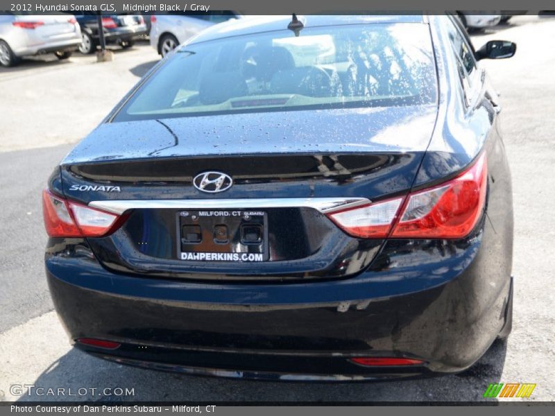 Midnight Black / Gray 2012 Hyundai Sonata GLS