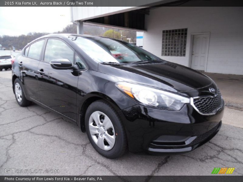 Aurora Black / Gray Two Tone 2015 Kia Forte LX