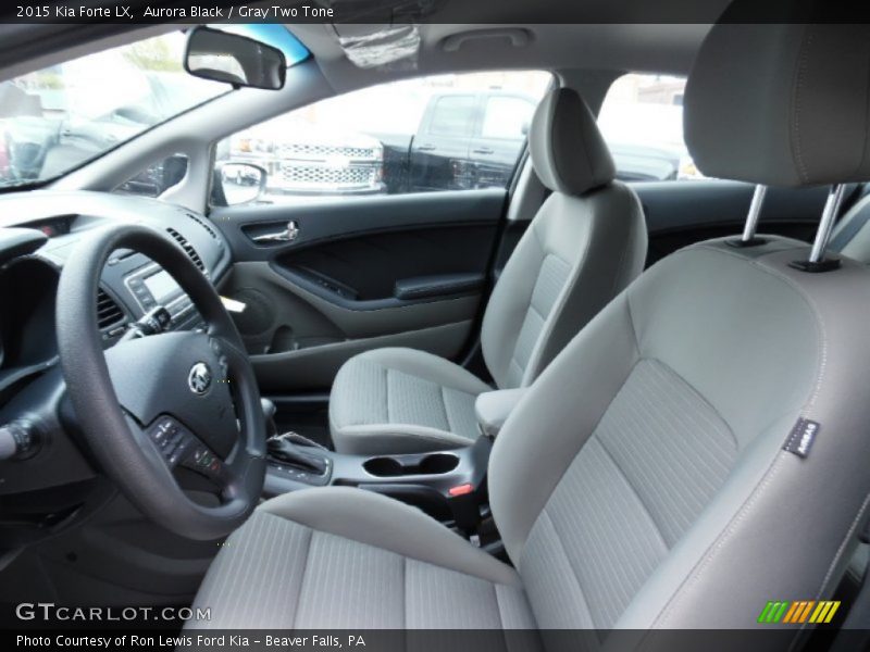 Aurora Black / Gray Two Tone 2015 Kia Forte LX