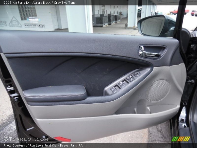 Aurora Black / Gray Two Tone 2015 Kia Forte LX