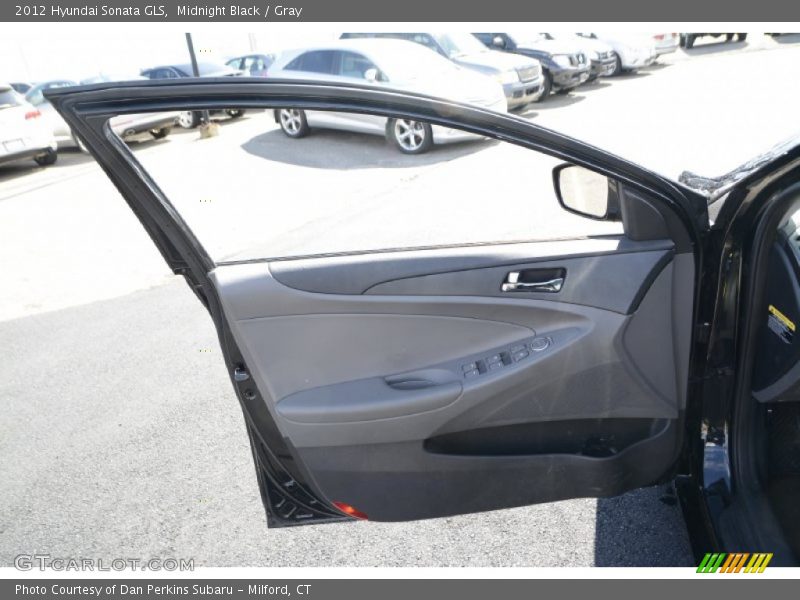 Midnight Black / Gray 2012 Hyundai Sonata GLS