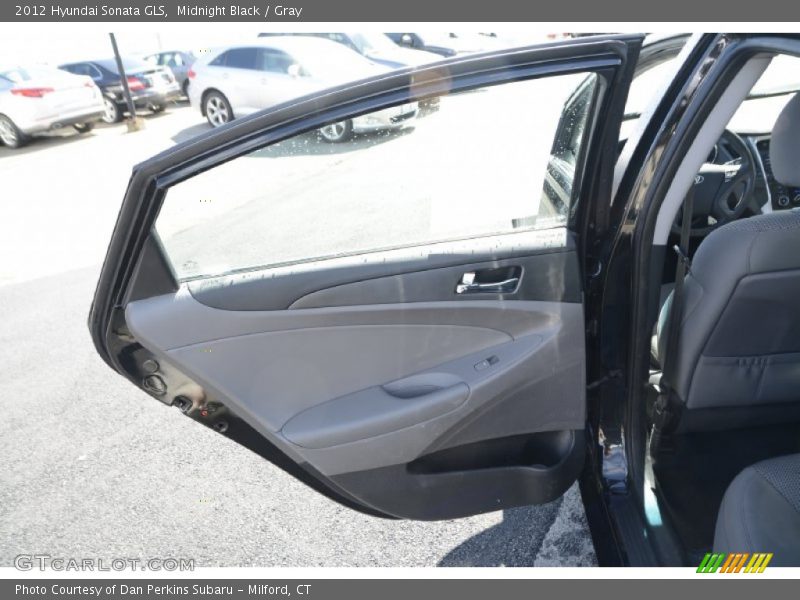 Midnight Black / Gray 2012 Hyundai Sonata GLS