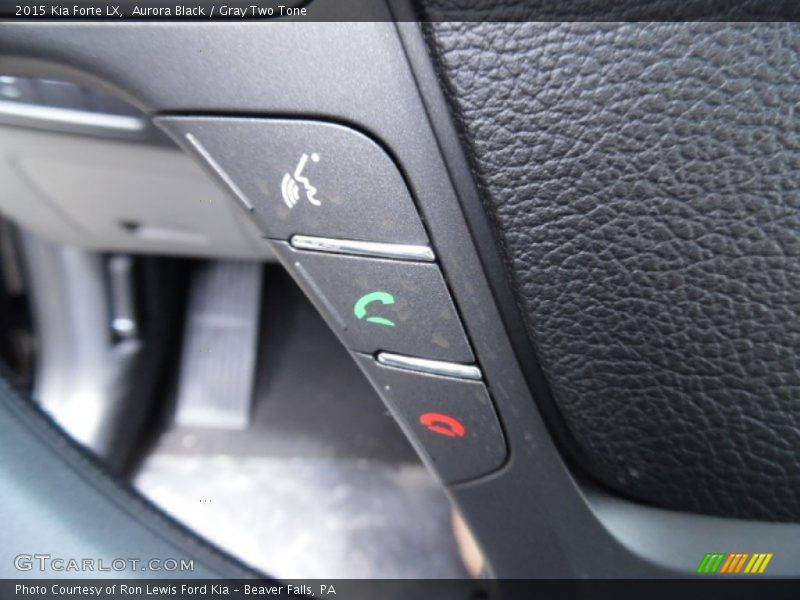 Aurora Black / Gray Two Tone 2015 Kia Forte LX