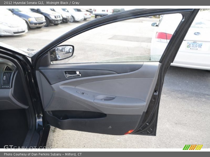 Midnight Black / Gray 2012 Hyundai Sonata GLS