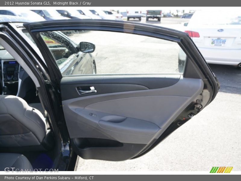 Midnight Black / Gray 2012 Hyundai Sonata GLS