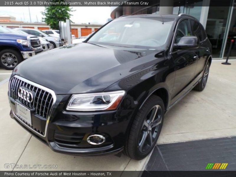 Mythos Black Metallic / Titanium Gray 2015 Audi Q5 3.0 TDI Premium Plus quattro