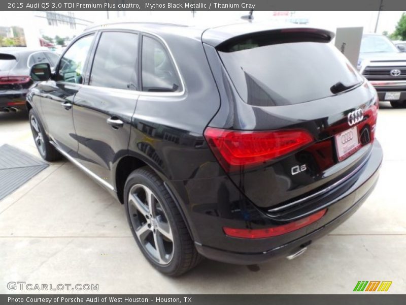 Mythos Black Metallic / Titanium Gray 2015 Audi Q5 3.0 TDI Premium Plus quattro