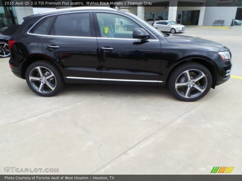 Mythos Black Metallic / Titanium Gray 2015 Audi Q5 3.0 TDI Premium Plus quattro