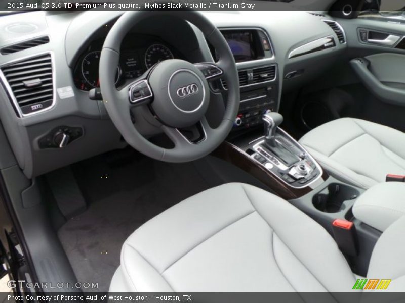 Mythos Black Metallic / Titanium Gray 2015 Audi Q5 3.0 TDI Premium Plus quattro
