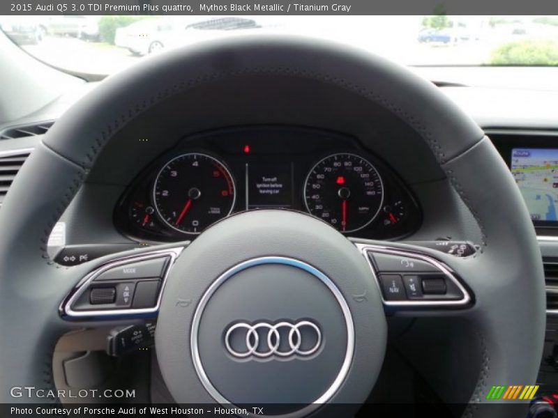 Mythos Black Metallic / Titanium Gray 2015 Audi Q5 3.0 TDI Premium Plus quattro