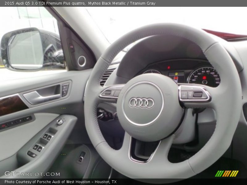 Mythos Black Metallic / Titanium Gray 2015 Audi Q5 3.0 TDI Premium Plus quattro