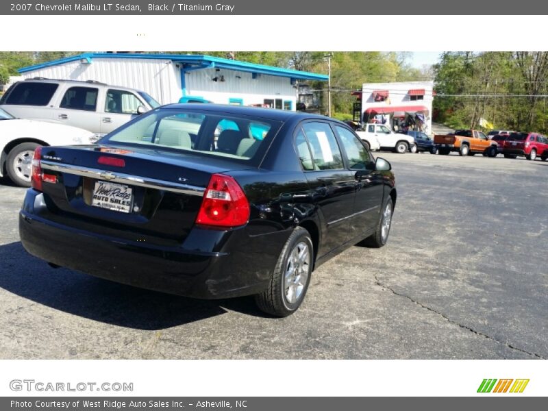 Black / Titanium Gray 2007 Chevrolet Malibu LT Sedan