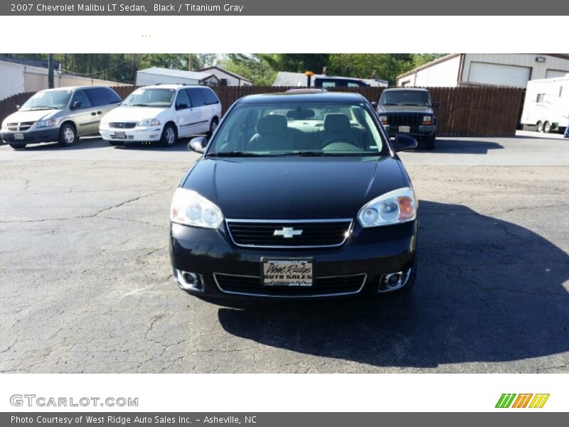 Black / Titanium Gray 2007 Chevrolet Malibu LT Sedan