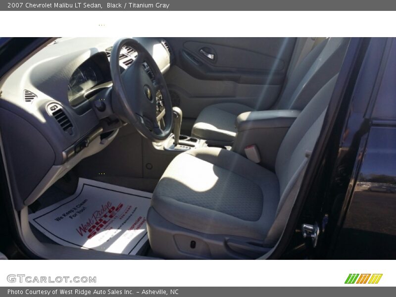 Black / Titanium Gray 2007 Chevrolet Malibu LT Sedan
