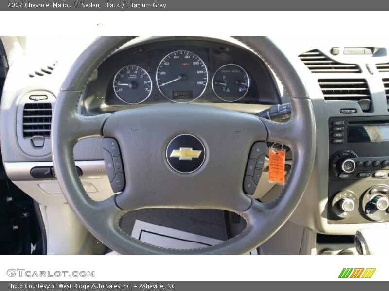 Black / Titanium Gray 2007 Chevrolet Malibu LT Sedan