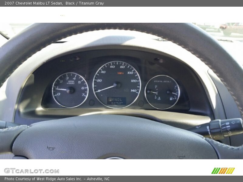 Black / Titanium Gray 2007 Chevrolet Malibu LT Sedan