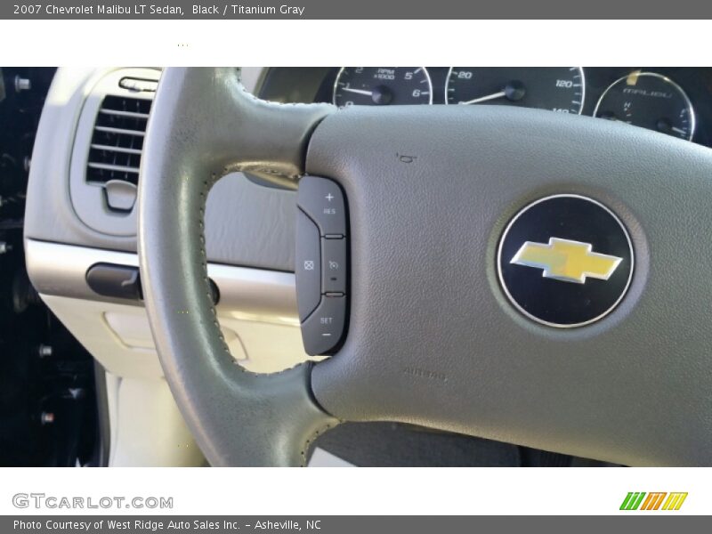 Black / Titanium Gray 2007 Chevrolet Malibu LT Sedan