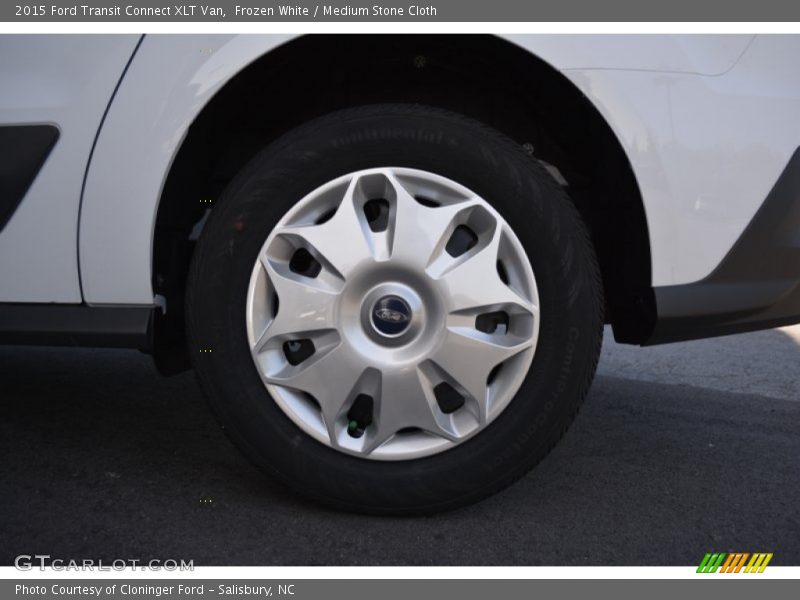 Frozen White / Medium Stone Cloth 2015 Ford Transit Connect XLT Van