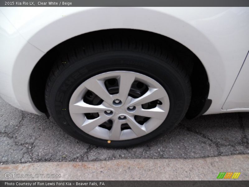 Clear White / Beige 2015 Kia Rio LX