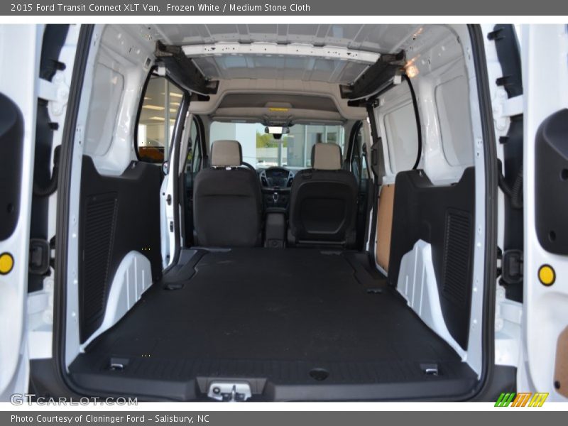 Frozen White / Medium Stone Cloth 2015 Ford Transit Connect XLT Van