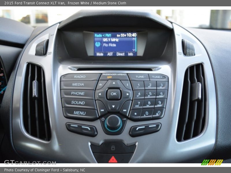 Frozen White / Medium Stone Cloth 2015 Ford Transit Connect XLT Van