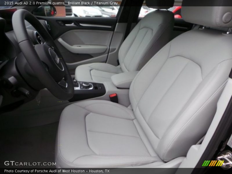 Brilliant Black / Titanium Gray 2015 Audi A3 2.0 Premium quattro