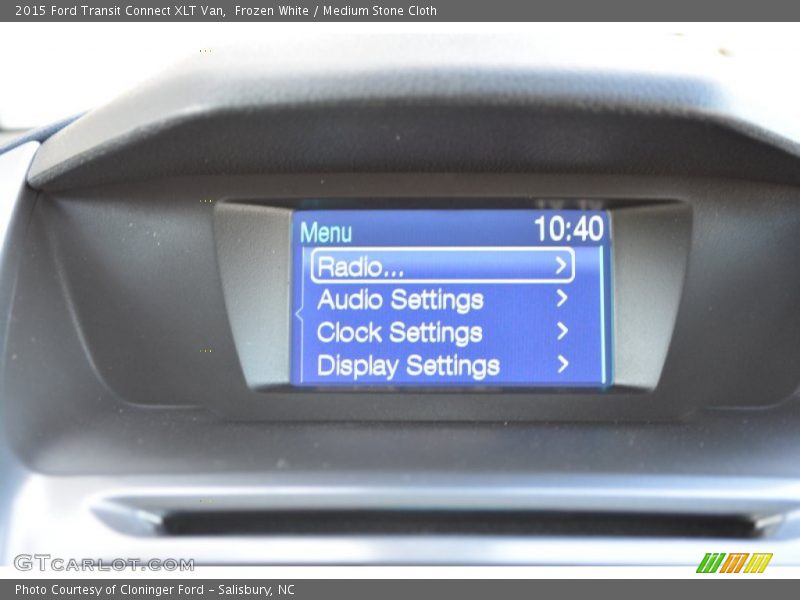 Frozen White / Medium Stone Cloth 2015 Ford Transit Connect XLT Van