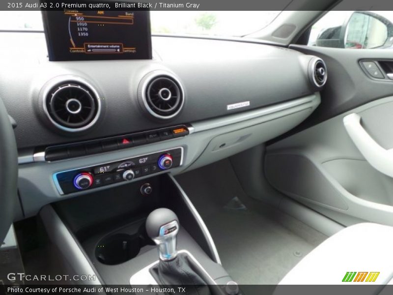 Brilliant Black / Titanium Gray 2015 Audi A3 2.0 Premium quattro