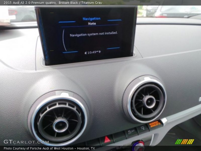 Brilliant Black / Titanium Gray 2015 Audi A3 2.0 Premium quattro