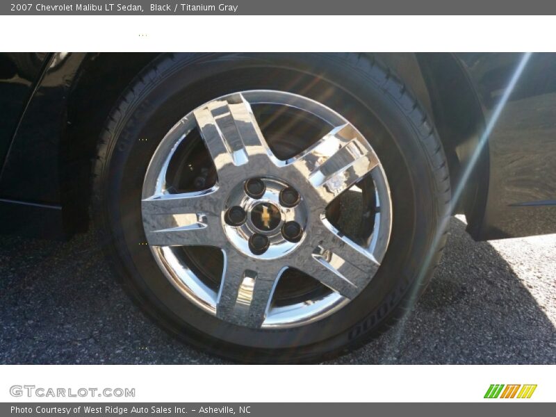 Black / Titanium Gray 2007 Chevrolet Malibu LT Sedan