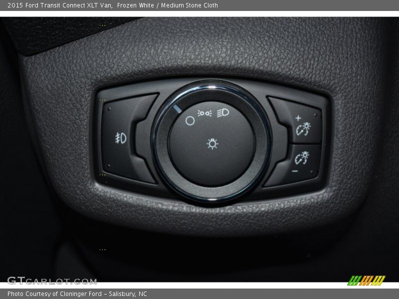 Frozen White / Medium Stone Cloth 2015 Ford Transit Connect XLT Van