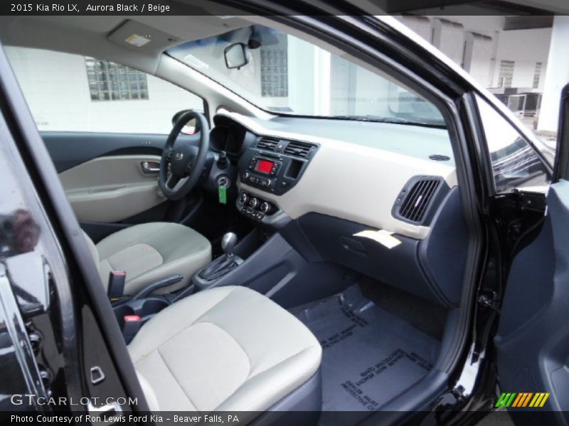 Aurora Black / Beige 2015 Kia Rio LX