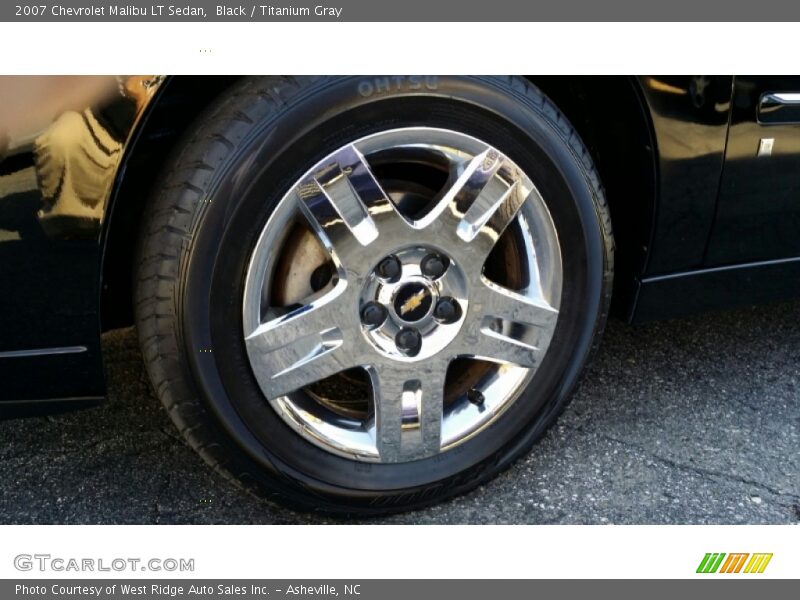 Black / Titanium Gray 2007 Chevrolet Malibu LT Sedan