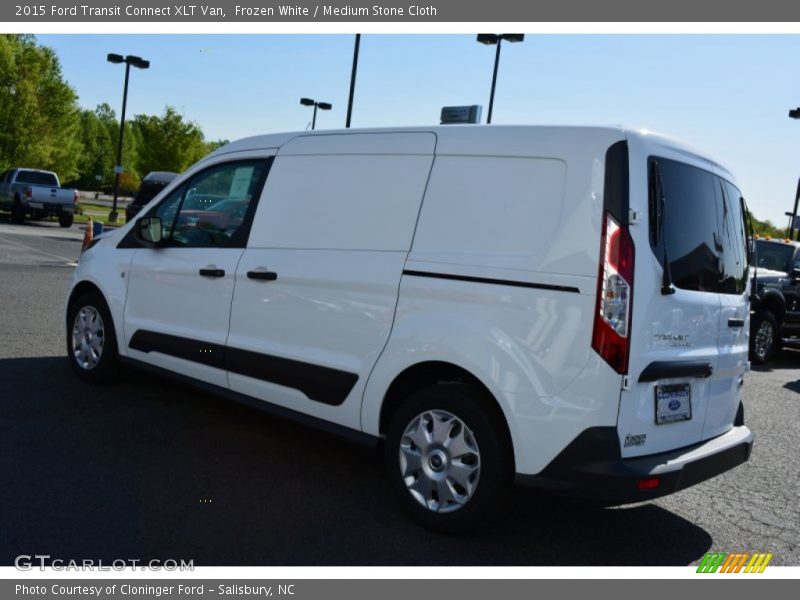 Frozen White / Medium Stone Cloth 2015 Ford Transit Connect XLT Van