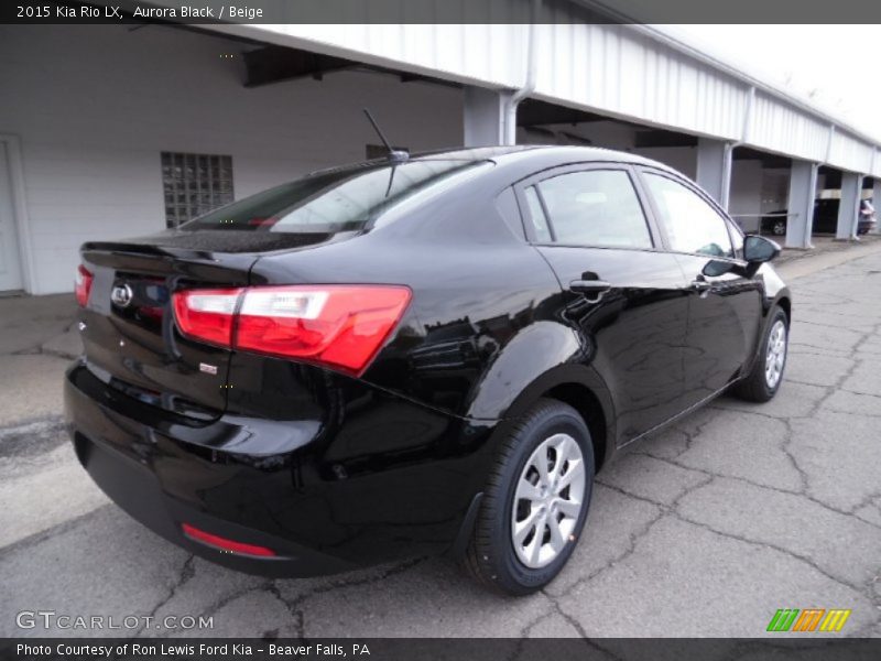 Aurora Black / Beige 2015 Kia Rio LX