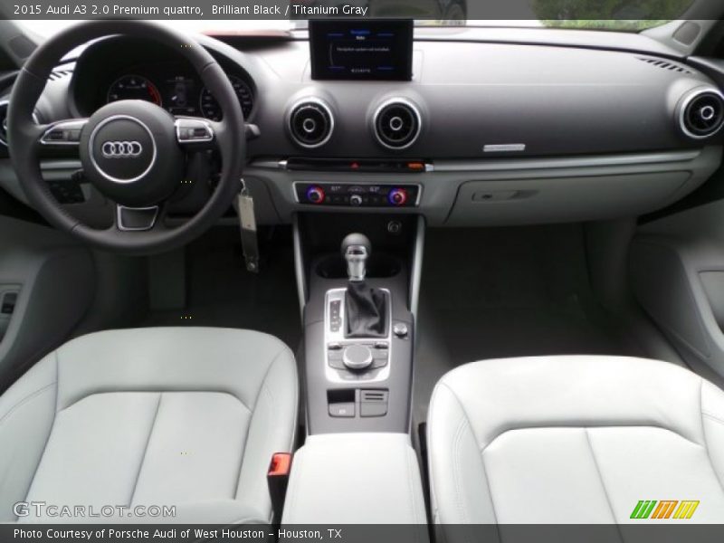 Brilliant Black / Titanium Gray 2015 Audi A3 2.0 Premium quattro