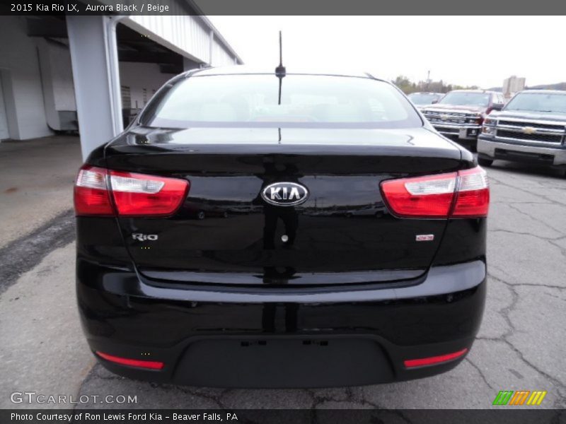 Aurora Black / Beige 2015 Kia Rio LX